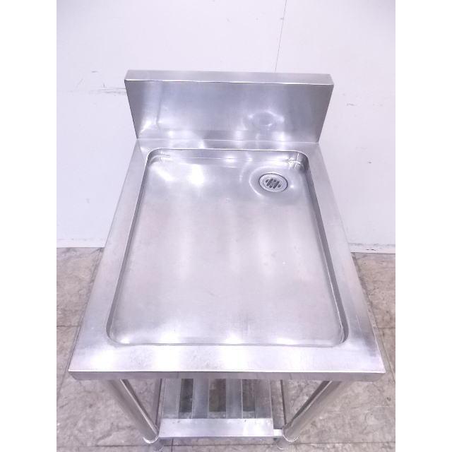 中古厨房 ステンレス BG付水切台 450×600×800 業務用作業台 中古厨房 ステンレス BG付水切台 450×600×800 業務用作業台