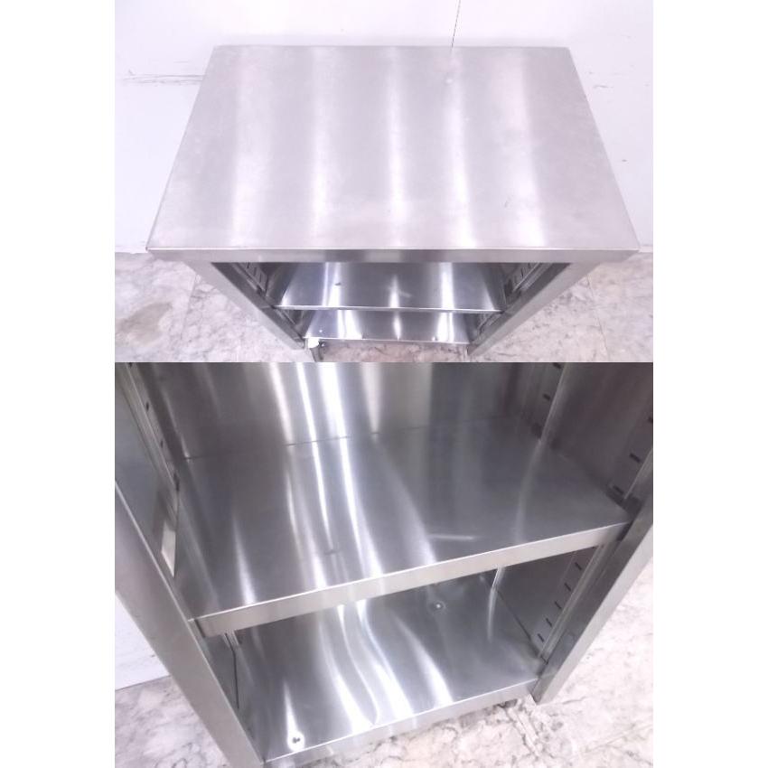 中古厨房 ステンレス キャスター付作業台 500×300×850 業務用 中古厨房 ステンレス キャスター付作業台 500×300×850 業務用