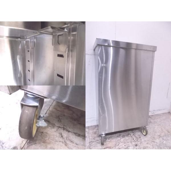 中古厨房 ステンレス キャスター付作業台 500×300×850 業務用 中古厨房 ステンレス キャスター付作業台 500×300×850 業務用