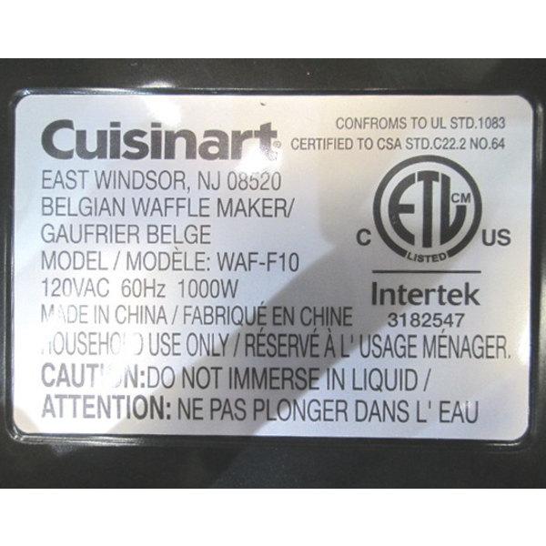 中古厨房 クイジナート ワッフルメーカー WAF-F10 60Hz専用 200 中古厨房 クイジナート ワッフルメーカー WAF-F10 60Hz専用 200