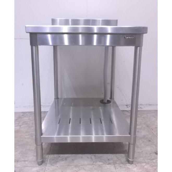 中古厨房 タニコー ステンレス BG付水切台 600×750×800 業務用作業台 