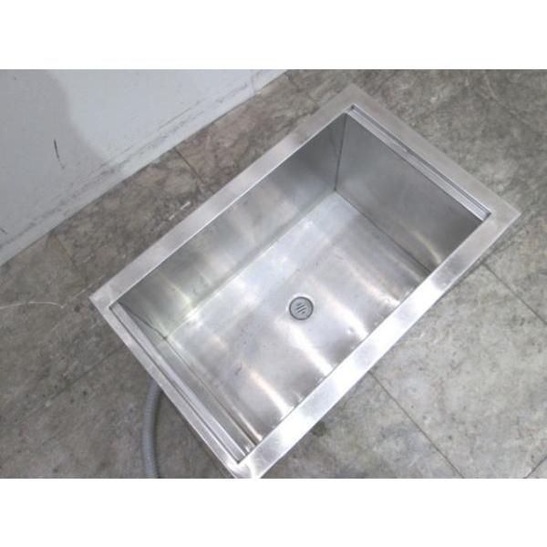中古厨房 ステンレス アイスビンシンクトップ 570×360×400 1槽 中古厨房 ステンレス アイスビンシンクトップ 570×360×400 1槽