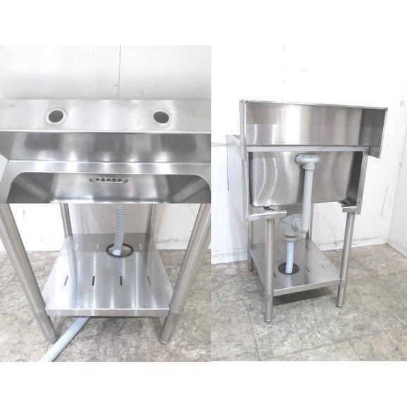 中古厨房 マルゼン ステンレス BG付1槽シンク 530×600×850 業務 中古厨房 マルゼン ステンレス BG付1槽シンク 530×600×850 業務