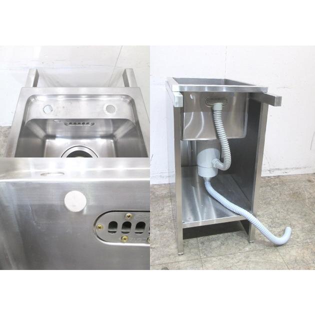中古厨房 マルゼン ステンレス 扉付1槽シンク 410×750×820 業務 中古厨房 マルゼン ステンレス 扉付1槽シンク 410×750×820 業務