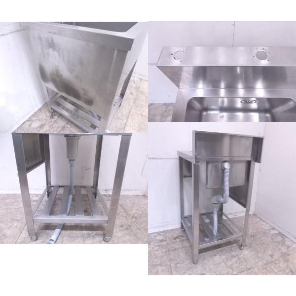 中古厨房 ステンレス BG付1槽シンク 500×600×850 業務用1層 中古厨房 ステンレス BG付1槽シンク 500×600×850 業務用1層