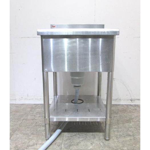 中古厨房 マルゼン ステンレス BG付1槽シンク 500×600×800 中古厨房 マルゼン ステンレス BG付1槽シンク 500×600×800