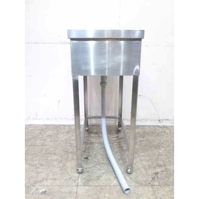 中古厨房 ステンレス BG付1槽シンク 350×600×800 業務用1層 中古厨房 ステンレス BG付1槽シンク 350×600×800 業務用1層