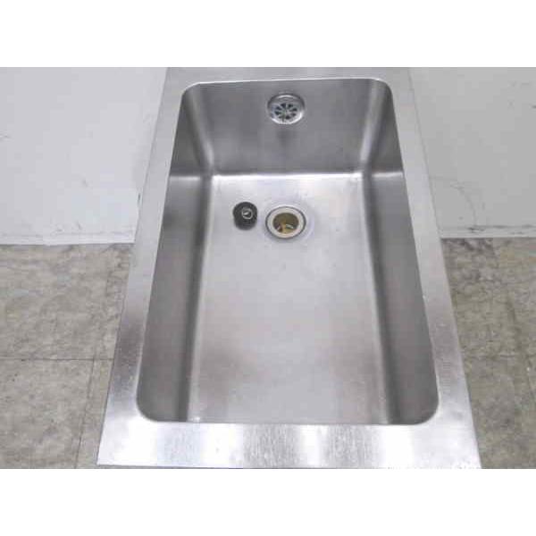 中古厨房 ステンレス BG付1槽シンク 350×600×800 業務用1層 中古厨房 ステンレス BG付1槽シンク 350×600×800 業務用1層
