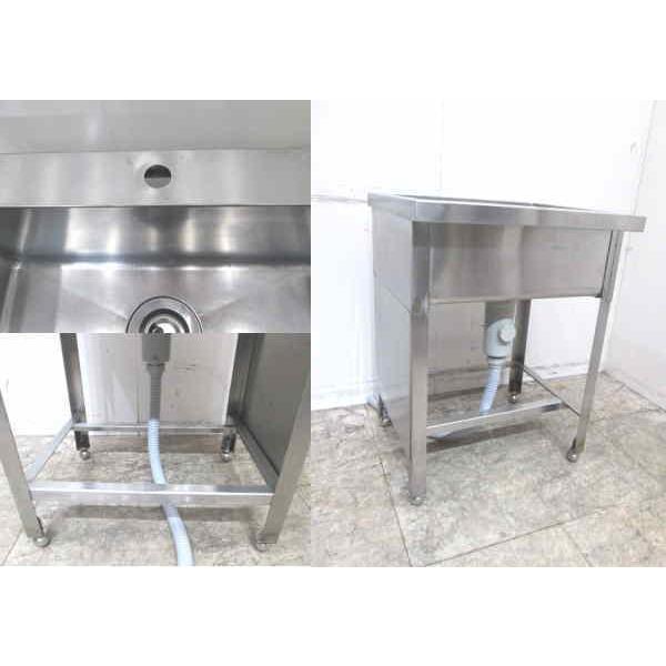 中古厨房 ステンレス 1槽シンク 600×525×800 業務用1層流し台 中古厨房 ステンレス 1槽シンク 600×525×800 業務用1層流し台