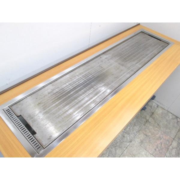 中古厨房 都市ガス お好みカウンター 1800×650×950 業務用鉄板 中古厨房 都市ガス お好みカウンター 1800×650×950 業務用鉄板