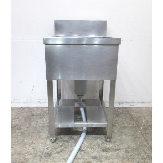 中古厨房 ステンレス BG付1槽シンク 500×600×800 業務用1層 中古厨房 ステンレス BG付1槽シンク 500×600×800 業務用1層