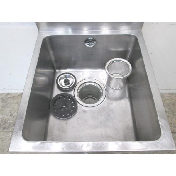 中古厨房 ステンレス BG付1槽シンク 500×600×800 業務用1層 中古厨房 ステンレス BG付1槽シンク 500×600×800 業務用1層