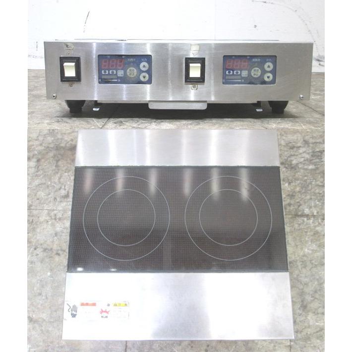 中古厨房 ニチワ 卓上IHコンロ MIR-1.3WT7SP 電磁調理器 450×450×140 