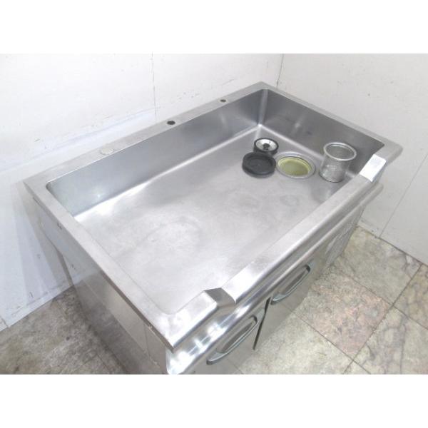 中古厨房 ホシザキ 舟形シンク付コールドテーブル RW-120SDC-RT 中古厨房 ホシザキ 舟形シンク付コールドテーブル RW-120SDC-RT