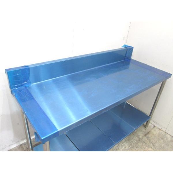 未使用厨房 ステンレス BG付作業台 1500×600×850 業務用 未使用厨房 ステンレス BG付作業台 1500×600×850 業務用