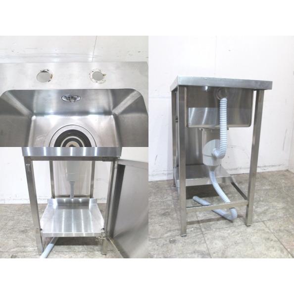 中古厨房 ステンレス 扉付1槽シンク 450×750×850 業務用1層 中古厨房 ステンレス 扉付1槽シンク 450×750×850 業務用1層