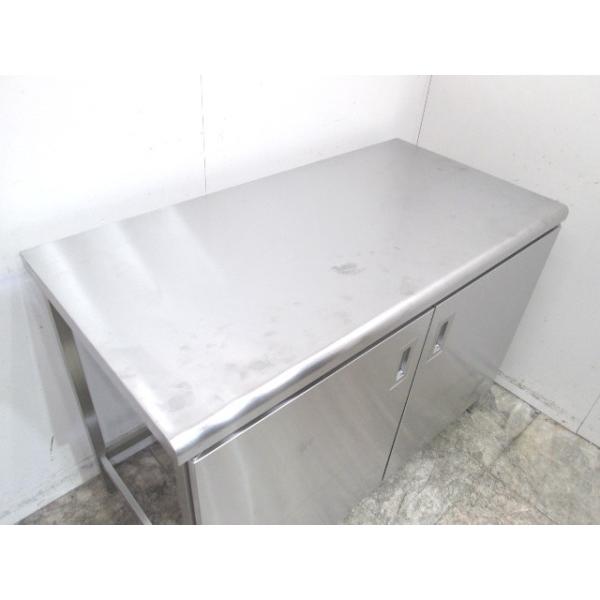 中古厨房 ステンレス 扉付三方枠作業台 1200×600×850 業務用 中古厨房 ステンレス 扉付三方枠作業台 1200×600×850 業務用