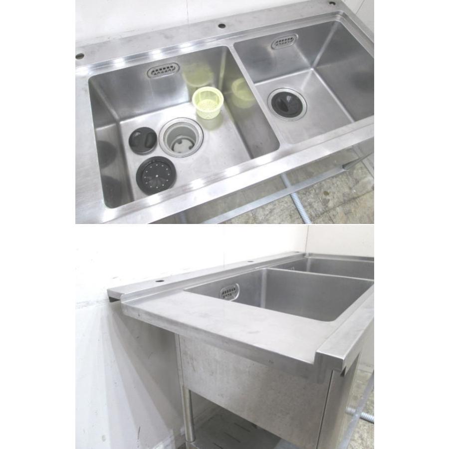 ステンレス 2槽ソイルドテーブル 1270×650×780 食洗機用流し台 ステンレス 2槽ソイルドテーブル 1270×650×780 食洗機用流し台