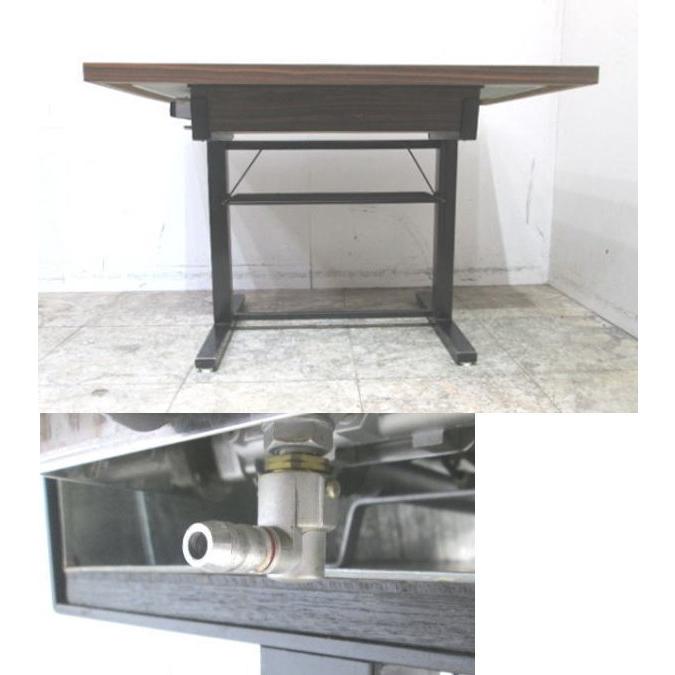 中古厨房 柴田金属 都市ガス お好みテーブル2台セット 1050×750 中古厨房 柴田金属 都市ガス お好みテーブル2台セット 1050×750