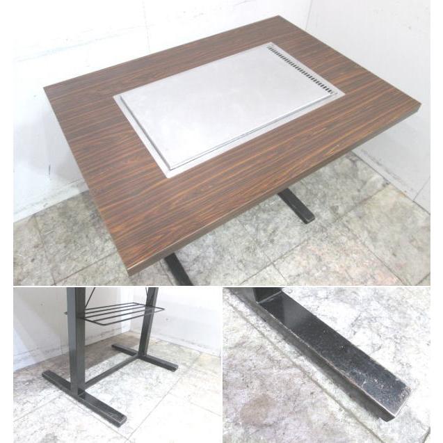 中古厨房 柴田金属 都市ガス お好みテーブル2台セット 1050×750 中古厨房 柴田金属 都市ガス お好みテーブル2台セット 1050×750