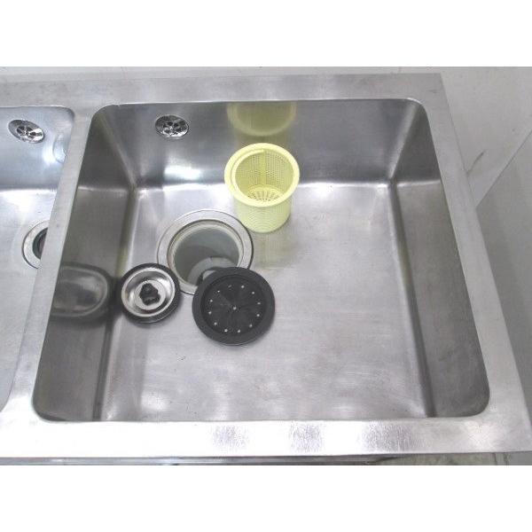 ステンレス 2槽シンク 1200×600×800 業務用2層流し台 中古厨房 ステンレス 2槽シンク 1200×600×800 業務用2層流し台 中古厨房