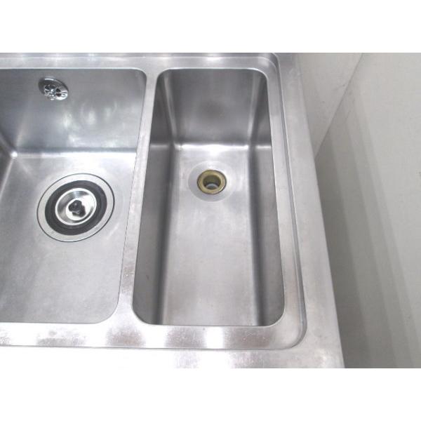 ステンレス ダスト槽付2槽ソイルドテーブル 1325×650×780 食洗機 ステンレス ダスト槽付2槽ソイルドテーブル 1325×650×780 食洗機