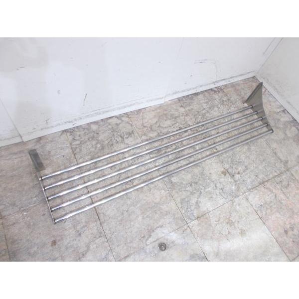 ステンレス パイプ棚 1500×300×220 食器収納棚 中古厨房 /24D1127Z 