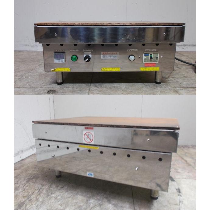 【売却済】銅板 ガスパンケーキ焼き器 どら焼き グリドル 山下金物 ガスパンケーキ焼き器