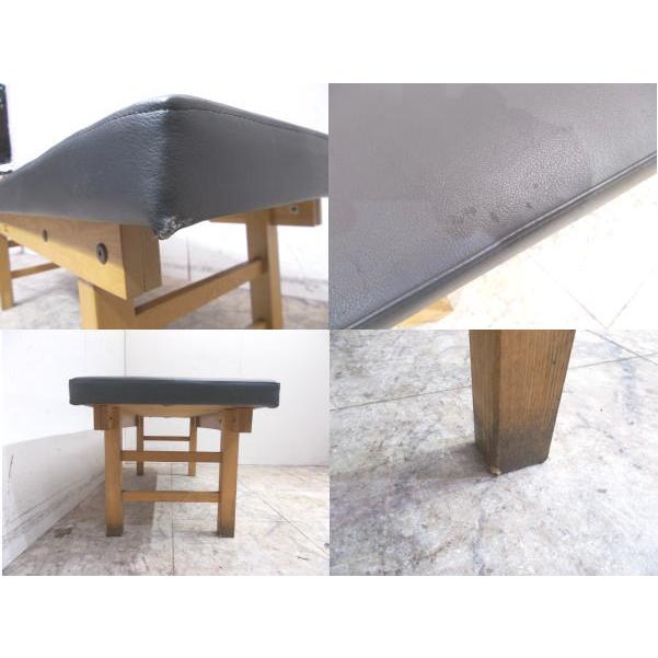 マルカツ 木製ベンチ椅子4台セット 1200×450×430 長イス 中古 マルカツ 木製ベンチ椅子4台セット 1200×450×430 長イス 中古