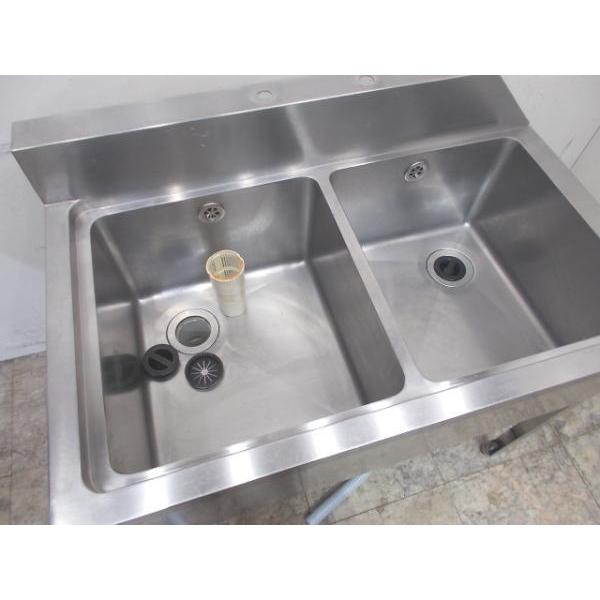 ステンレス 2槽ソイルドテーブル 1005×625×780 食洗機用流し台 ステンレス 2槽ソイルドテーブル 1005×625×780 食洗機用流し台