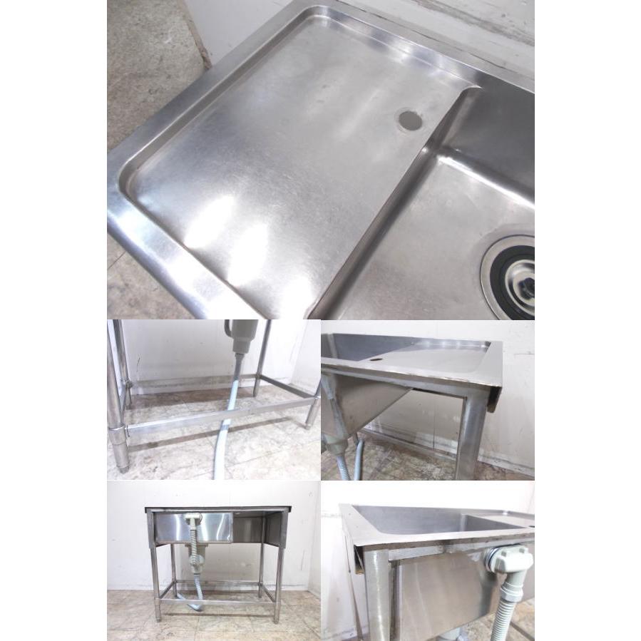 ステンレス 水切台付1槽シンク 950×550×850 業務用1層流し台 ステンレス 水切台付1槽シンク 950×550×850 業務用1層流し台