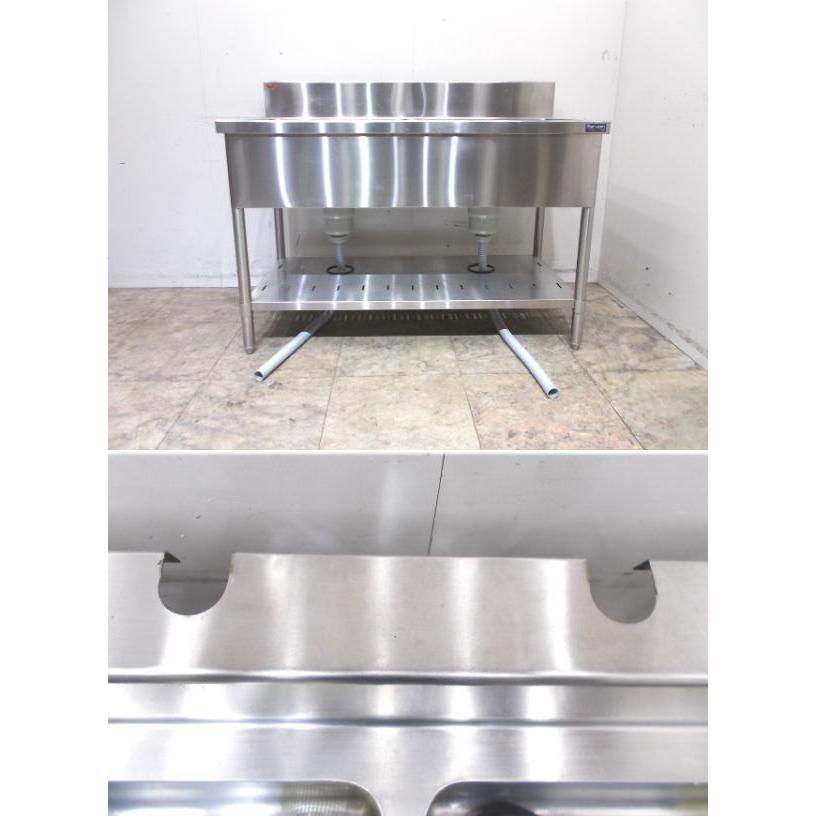 マルゼン ステンレス BG付2槽シンク 1200×600×800 業務用2層 マルゼン ステンレス BG付2槽シンク 1200×600×800 業務用2層