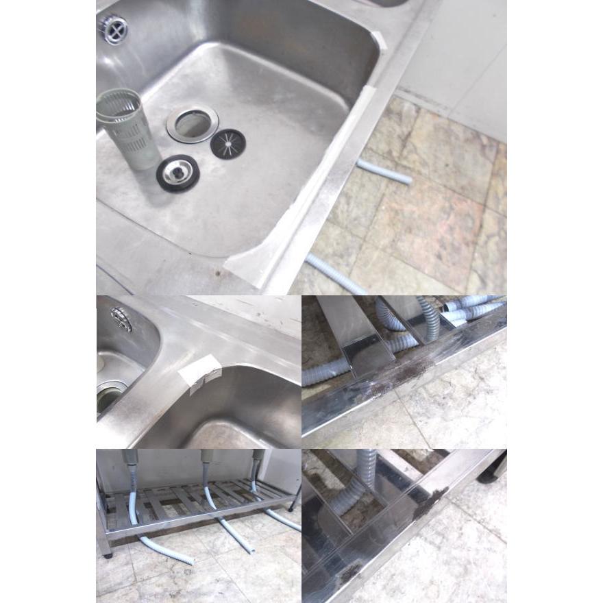 ステンレス 3槽シンク 1500×600×800 3層流し台 中古厨房 ステンレス 3槽シンク 1500×600×800 3層流し台 中古厨房