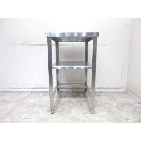 ステンレス 三方枠2段作業台 500×600×850 中古厨房/24M1042Z : 得値