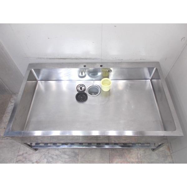 ステンレス 1槽シンク 1600×900×750 中古厨房/24M2137Z マルゼンBS1-096N|