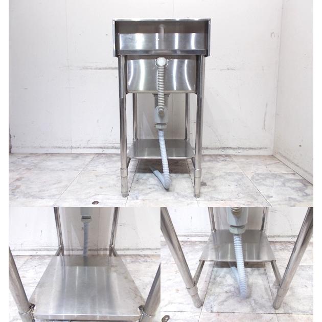 ステンレス BG付1槽シンク 500×750×850 中古厨房/25M2612Z 中古】1