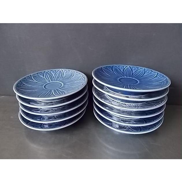 K-519-3 店舗用 お皿10枚セット φ185×33 丸皿 和食器 業務用 中古 : k 