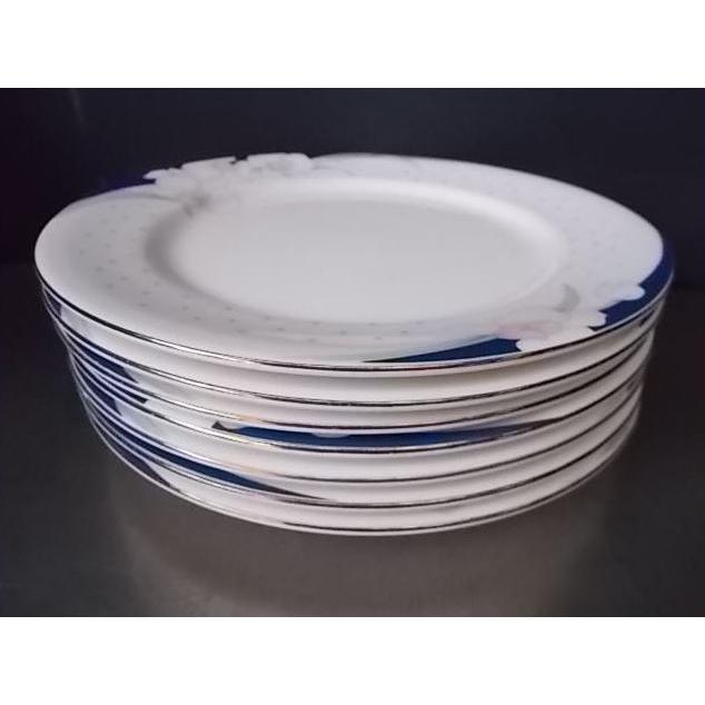 K-652 Royal China プレート皿7枚セット φ230×20 花柄 丸皿 中古 : 得 