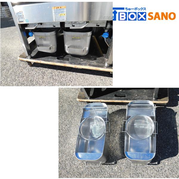 タニコー 2槽 ガスフライヤー NB-TGFL-C67W LPガス用 業務用 中古