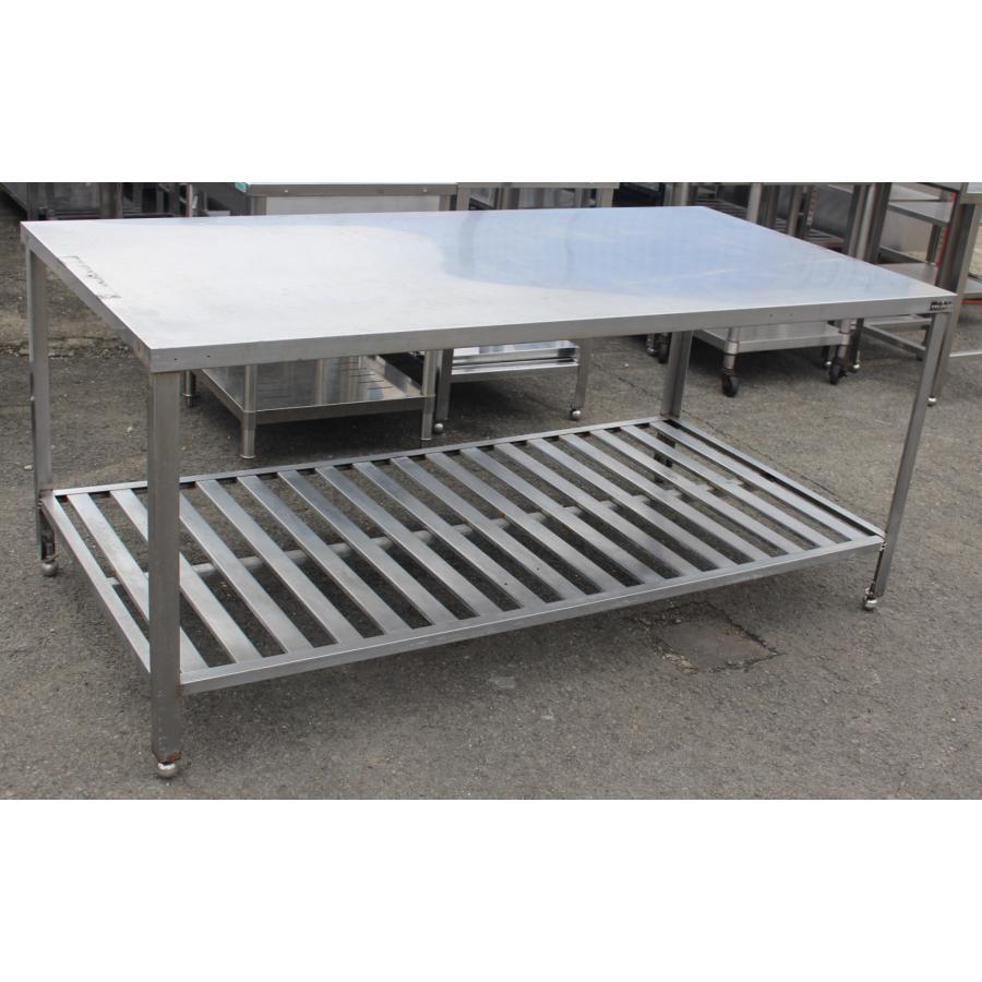 wz0797 ステンレス 作業台 幅1800mm 調理台 テーブル 中古 厨房 飲食店