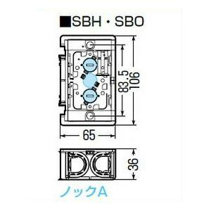 未来工業 1コ用台付スライドボックスSBO(ケーブル配線用 未来工業 1コ用台付スライドボックスSBO(ケーブル配線用