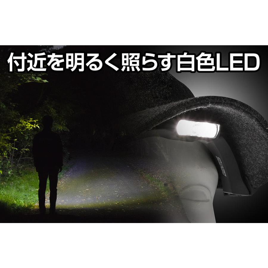 [在庫あり] GENTOS HC-15R 帽子のツバに挟んで使える充電式キャップライト | GENTOS | 01
