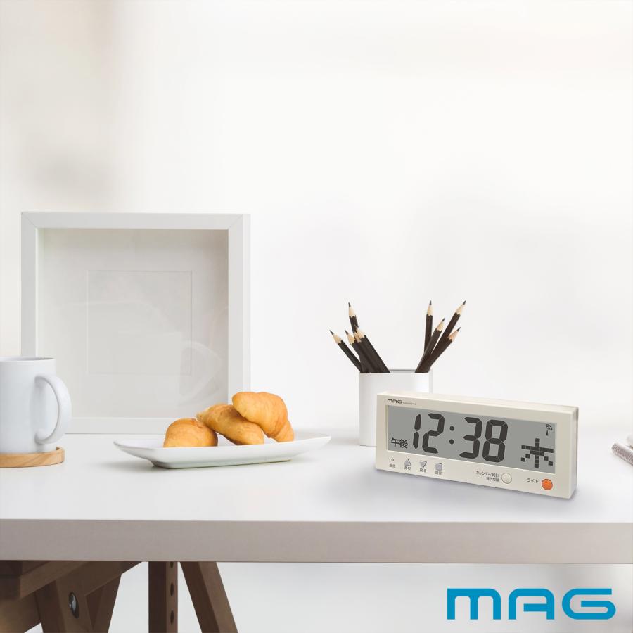 [在庫あり] ノア精密 MAG (マグ)  電波時計付 デジタルカレンダー 「こよみん」W-762BE-Z | MAG（ノア精密） | 07