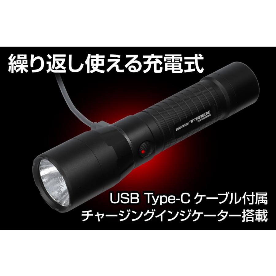 GENTOS 充電式ライト T-REX  TX-3000R 明るさ3000ルーメン | GENTOS | 01