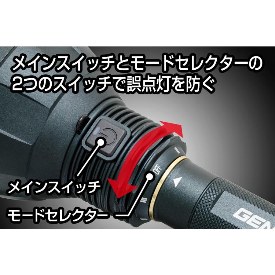 GENTOS アルティレックス UT-226R ハイスペックモデル 明るさ10500ルーメン AC充電式 チップタイプLED 4灯搭載 | GENTOS | 03