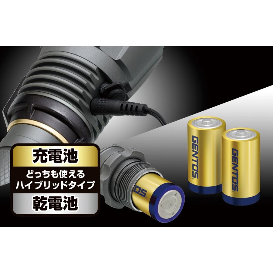 GENTOS アルティレックス UT-3200H ハイスペックモデル 明るさ3200ルーメン AC充電式 単2電池3本も使用可能 | GENTOS | 02