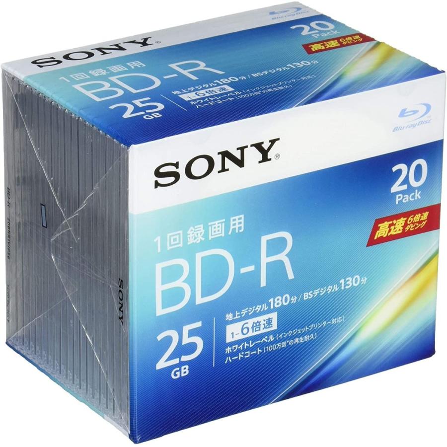 最新デザインの ソニー ビデオ用ブルーレイディスク 20BNR1VJPS6(BD-R 1層:6倍速 20枚パック) その他PCサプライ、アクセサリー  - www.we-job.com