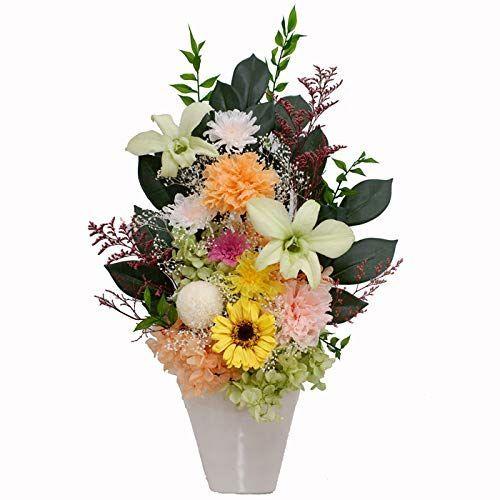 在庫一掃 詠歌トールc C 1花器は白色 仏花 プリザーブドフラワー 大 お手入れ不要 お供え花 詠歌 トール 光のプリザ仏花 大型 背の高 超歓迎 Www Maxipiso Com Ar