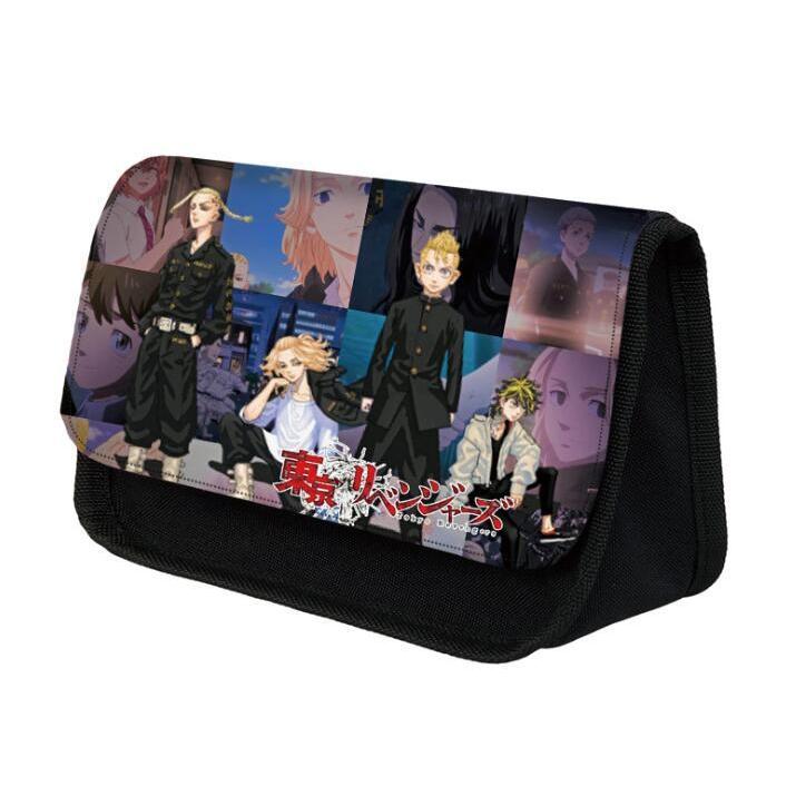 公式の店舗 東京卍リベンジャーズ ペンケース 文房具 大容量 軽量 ギフト 筆箱 化粧ポーチ 収納バッグ おしゃれ 小物入れ 男女兼用 高校生 仕事用 Aynaelda Com
