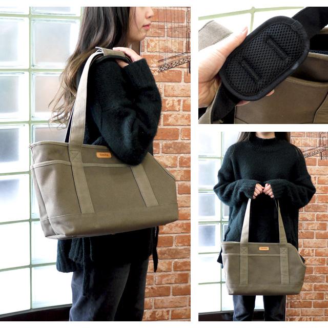 帆布トート ペットキャリーバッグ Sサイズ 犬 猫 キャンバス